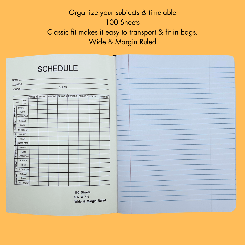 Composition Book 100 Sheets - Assorted Colours