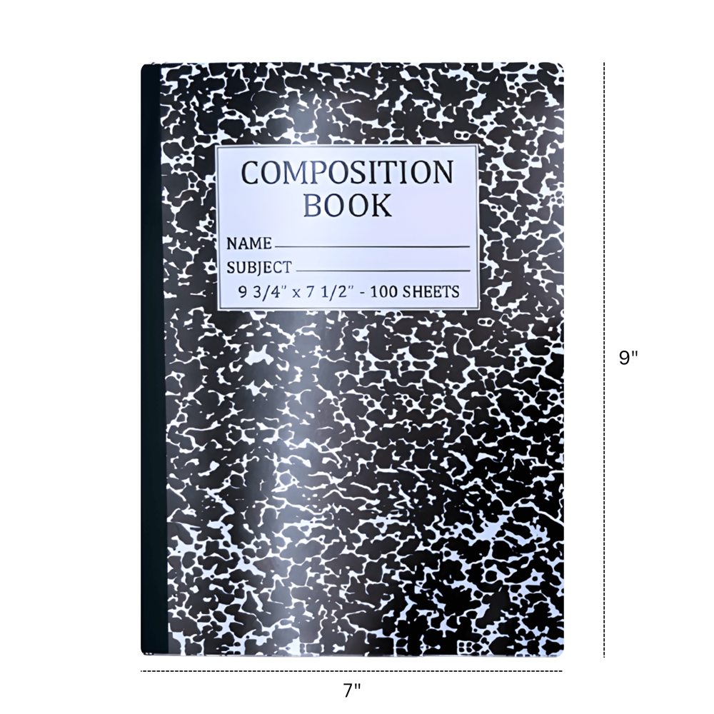 Composition Book 100 Sheets - Assorted Colours