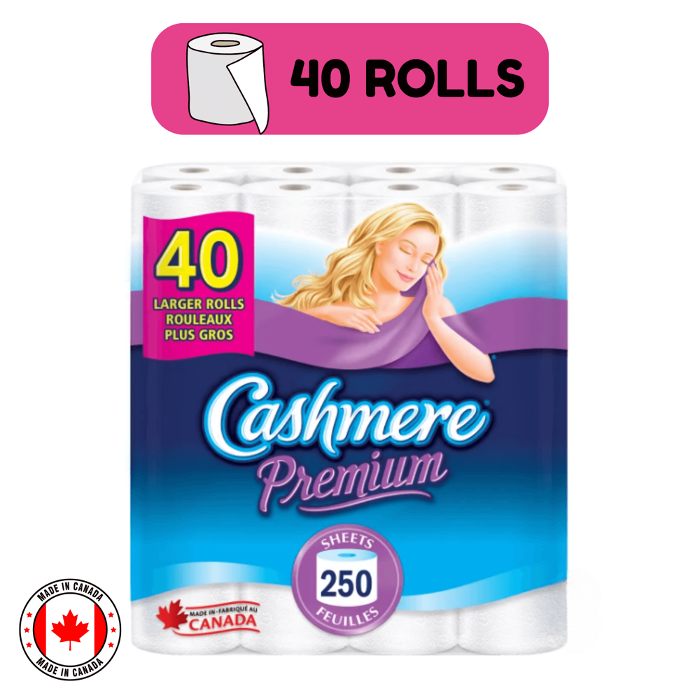 Cashmere Bath Tissue 2-ply 40 Rolls [250 Sheets]