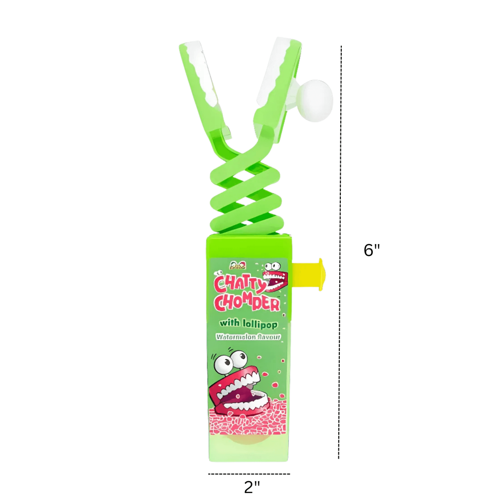 Chatty Chomper with Lollipop 12pcs ($1.99 per Unit) [Exp: 01/2028]