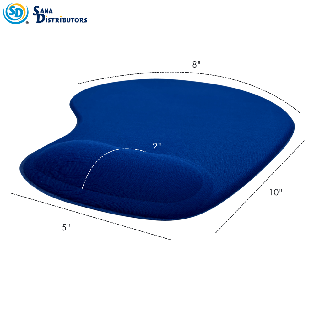 Mouse Pad with Wrist Support - Assorted Colours