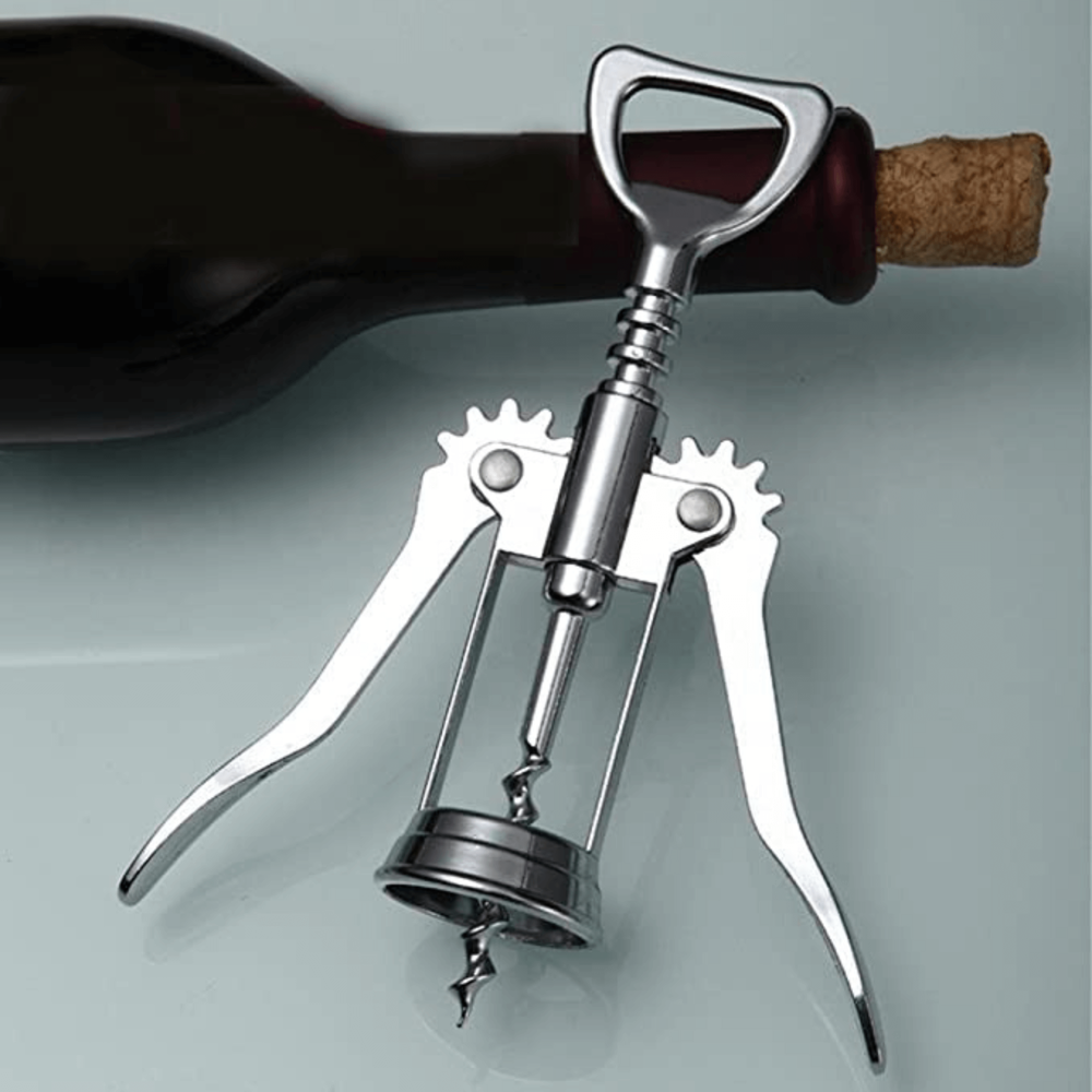Sd Corkscrew - Stainless Steel Cork & Bottle Caps Opener