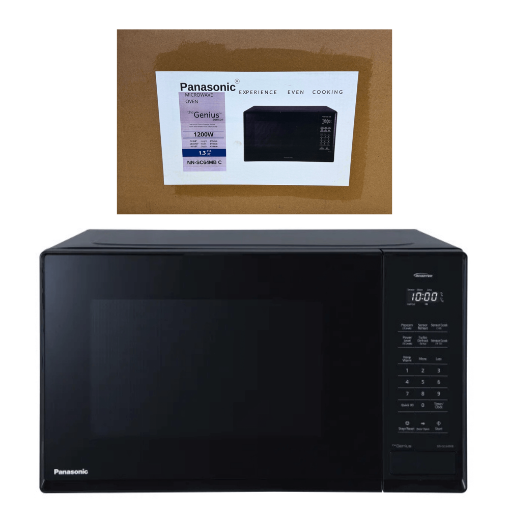 Panasonic Microwave Oven- Black - 1200w #nn-sc64mbc (Ref.)