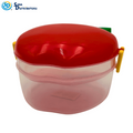 Plastic Apple Lunch Box - Assorted Colours