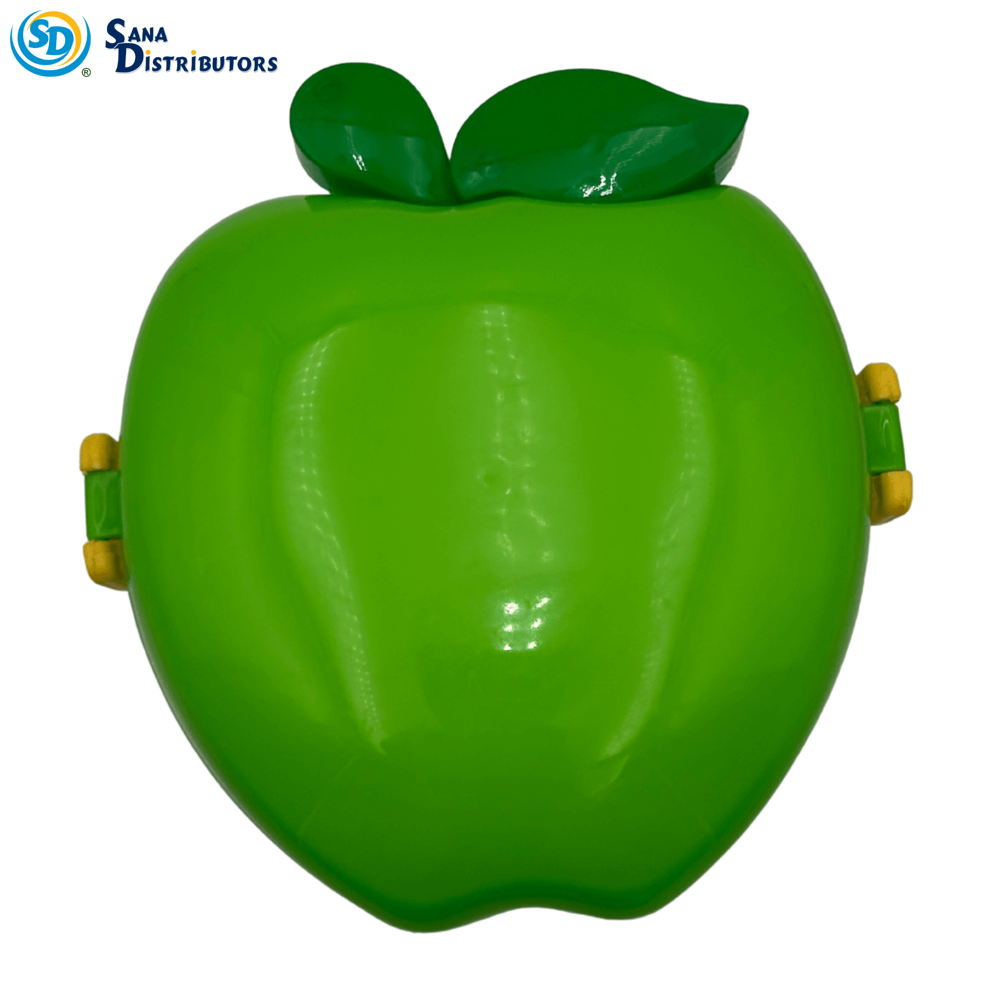 Plastic Apple Lunch Box - Assorted Colours