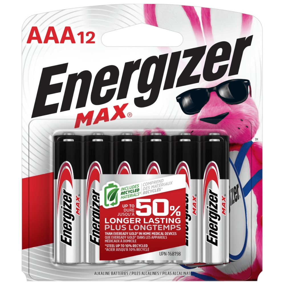 Energizer Max aaa-12 [Exp: 2037]
