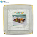 Plastic Square Storage Box 6" x 6" x 2"