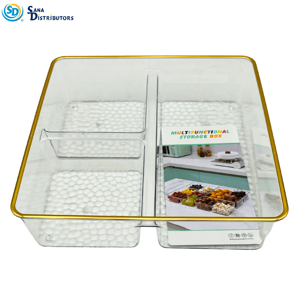 Plastic Multifunctional Storage Box [8" x 8" x 2"]