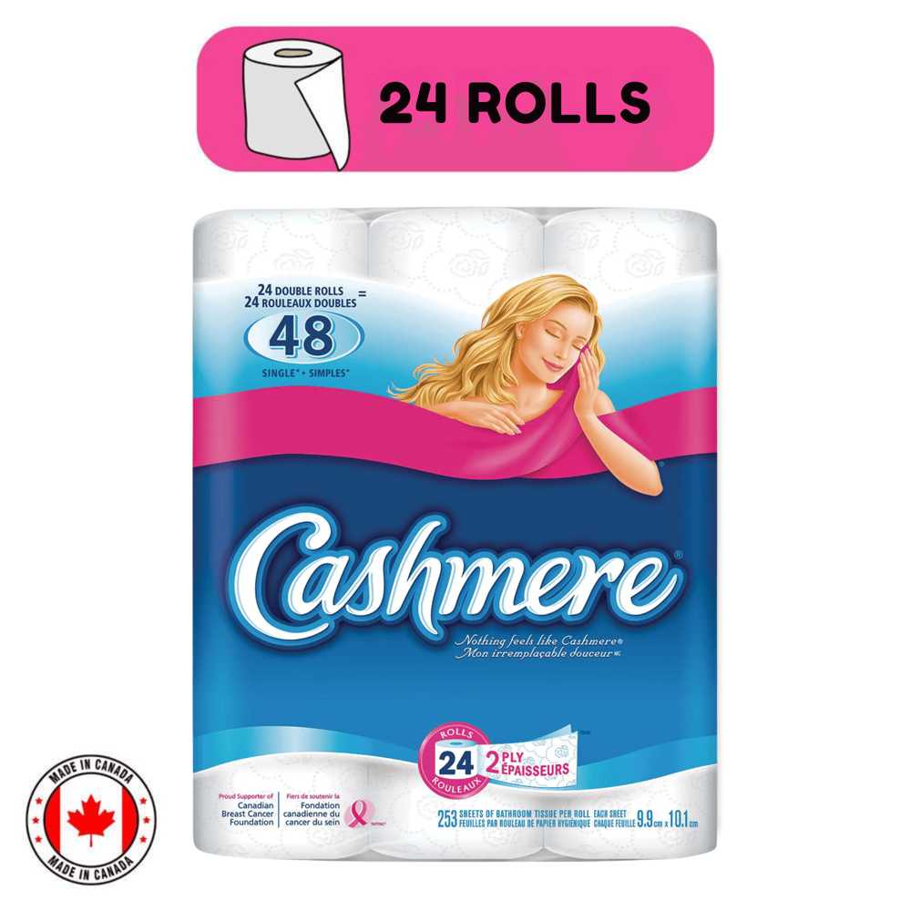 Cashmere Bath Tissue 2-ply 24=48 Rolls [253 Sheets]