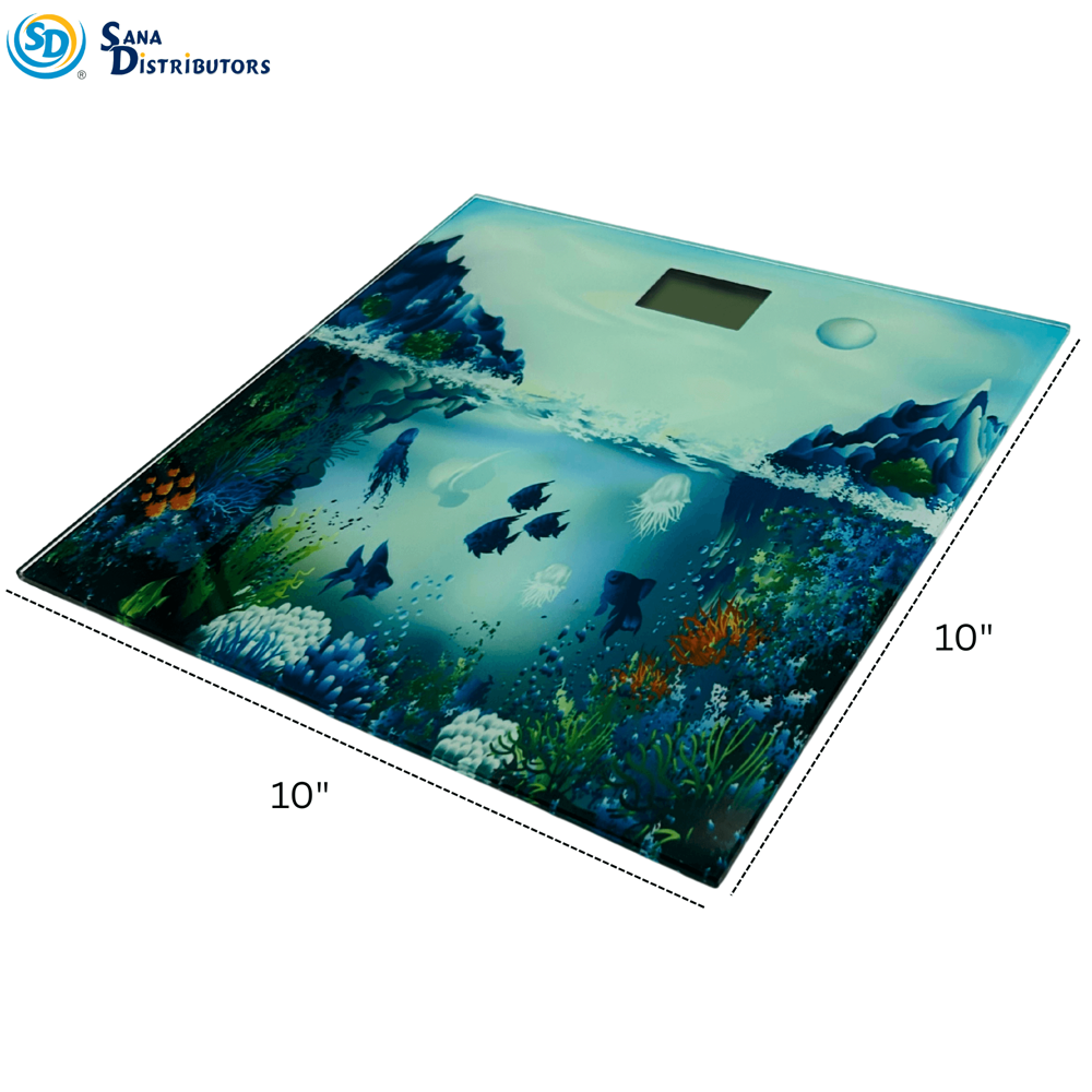 Glass Weighing Scale 10" x 10"