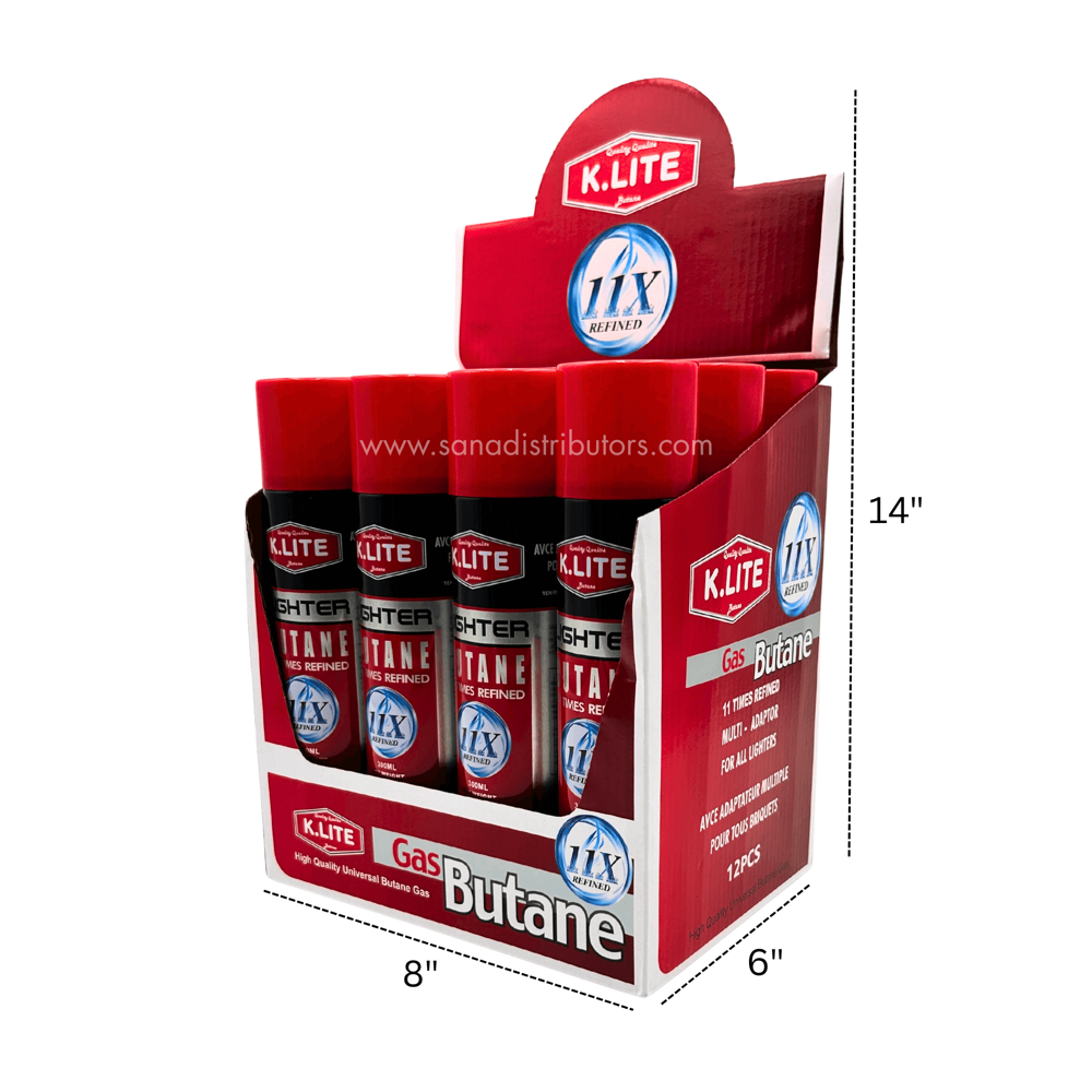 K-lite Gas Butane 11x Refined 300 mL 12pcs ($1.99 per Unit)