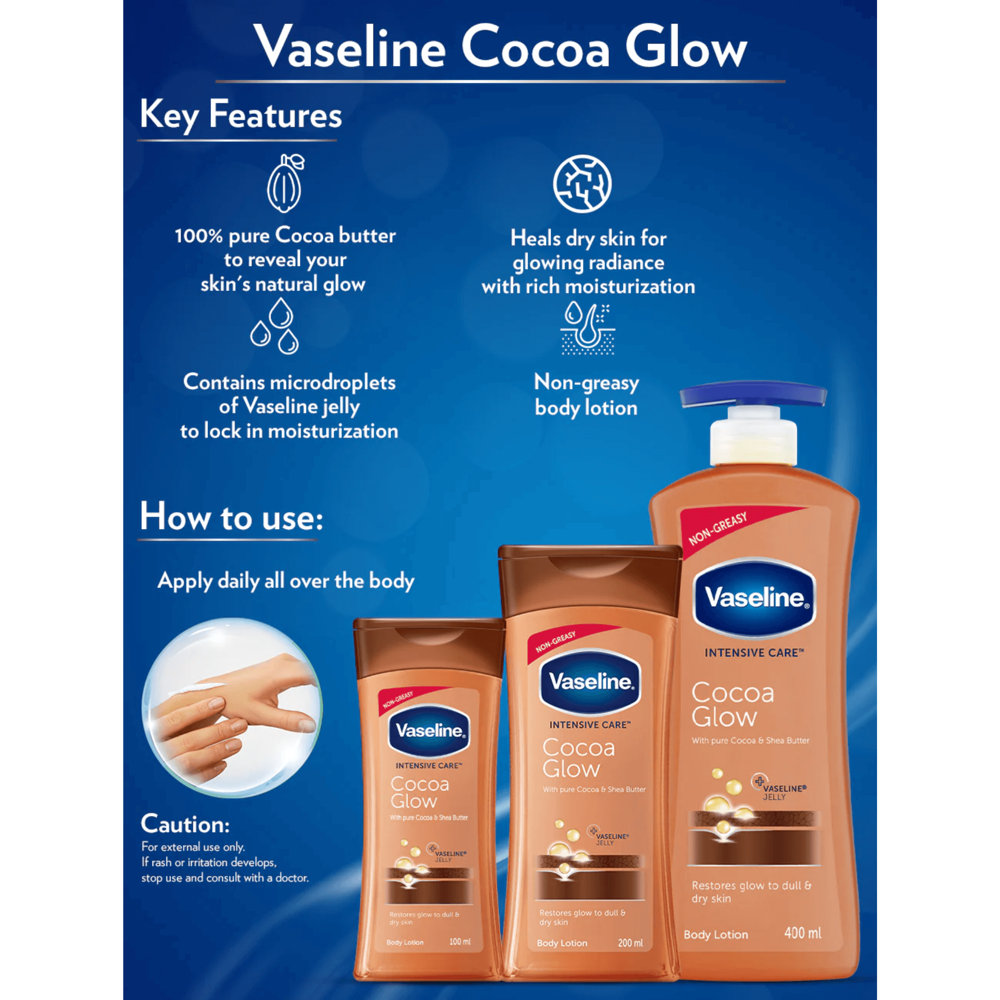 Vaseline Intensive Care Lotion Cocoa Glow 200 mL