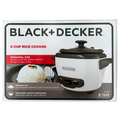 Black + Decker 3-cup Rice Cooker #rc503 (Brand New)