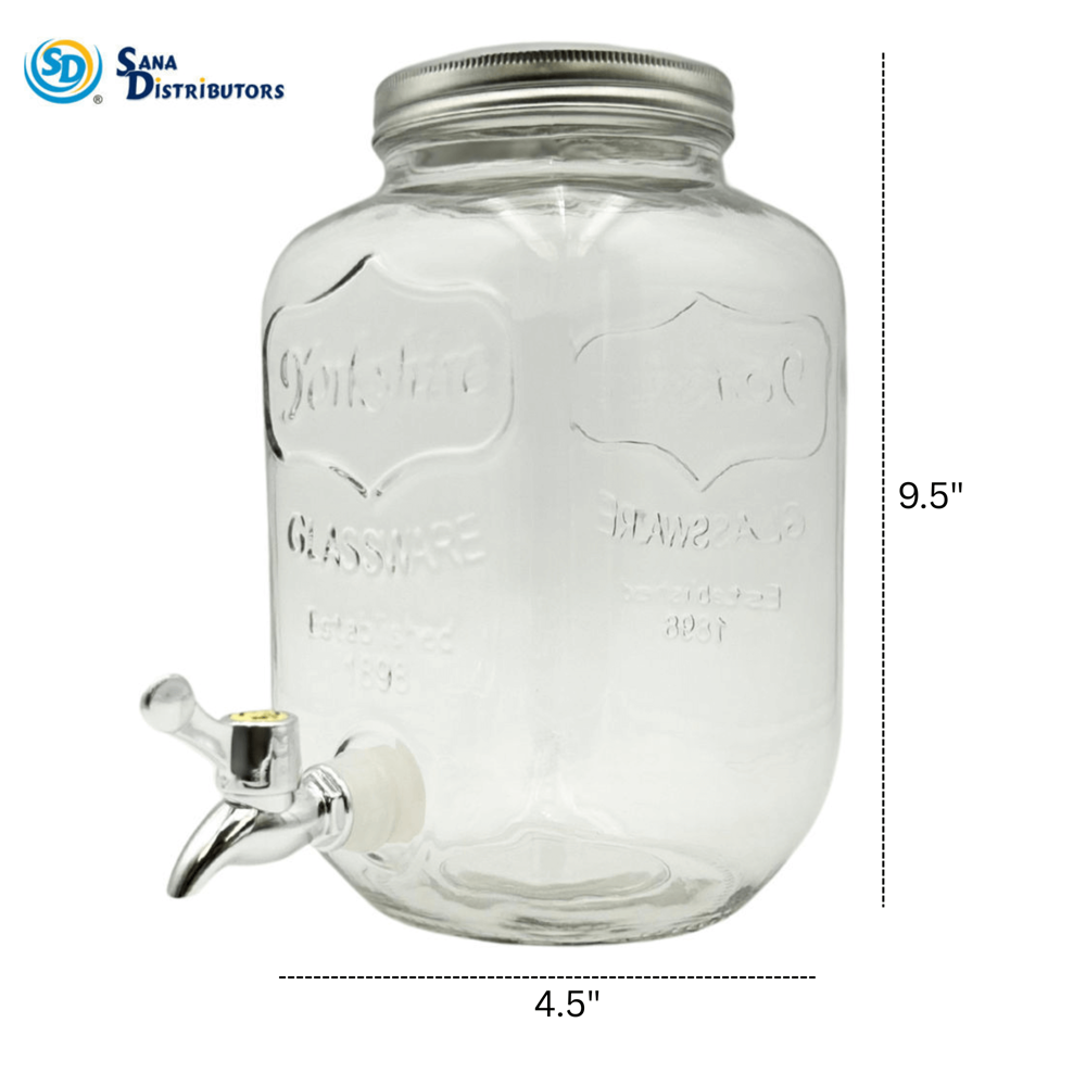 Sd Glass Beverage Jar 4 L