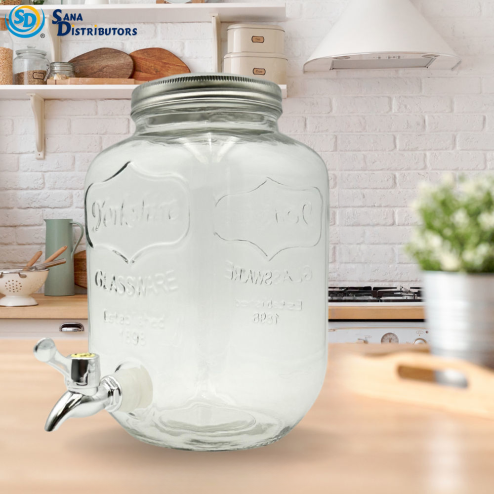 Sd Glass Beverage Jar 4 L