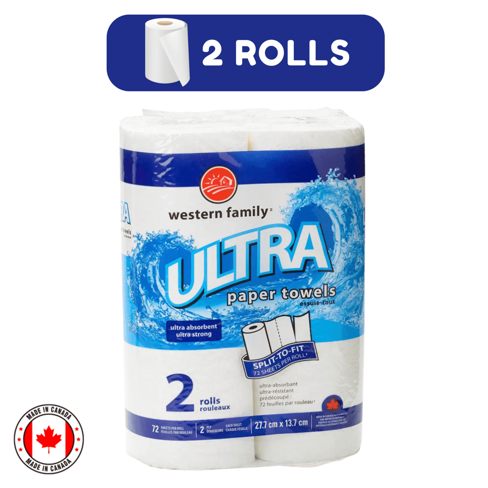 Ultra Paper Towels 2-ply 2 Rolls [72 Sheets] ($33 for 12pcs)