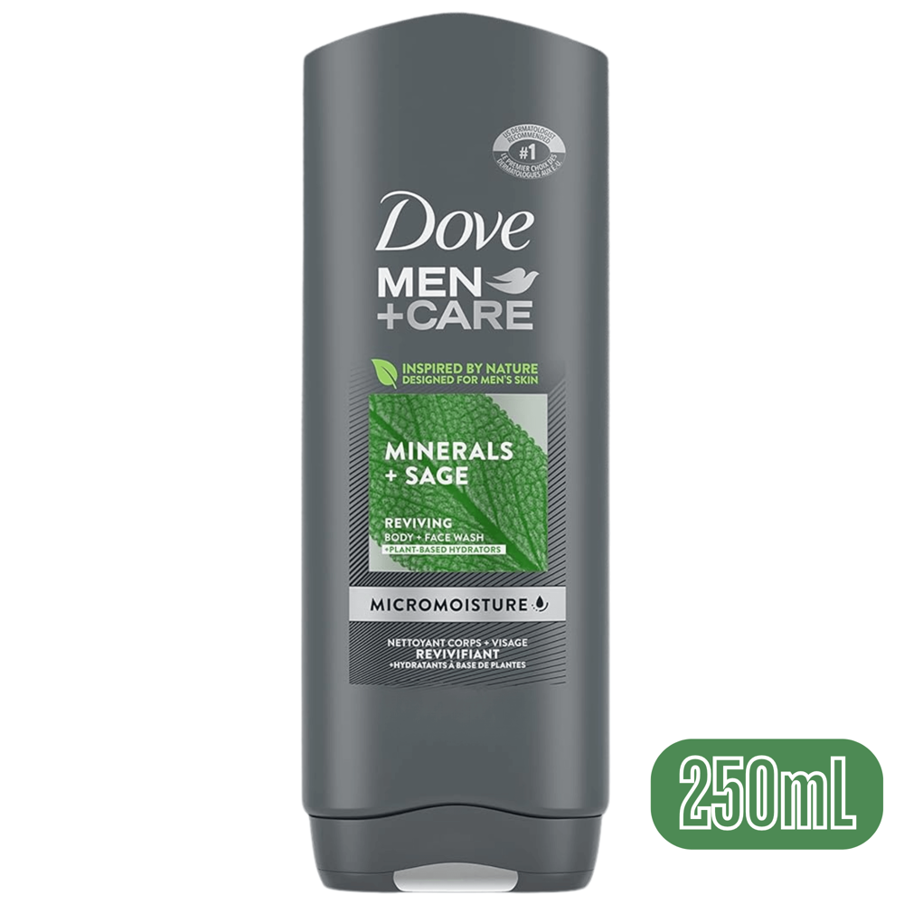 Dove Men - Minerals + Sage - Face & Body - 250 mL