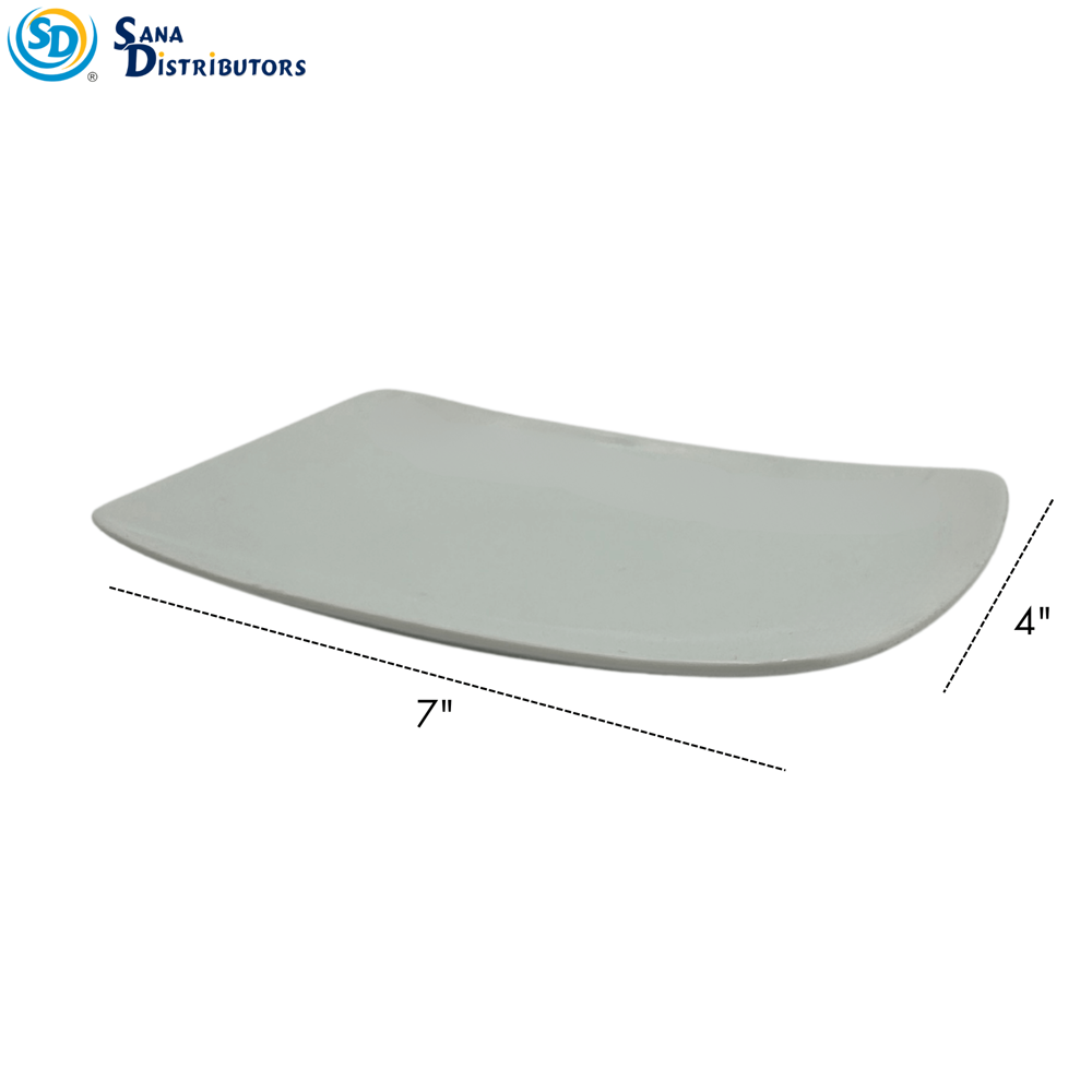 Porcelain Plate - Rectangle 7" x 4"