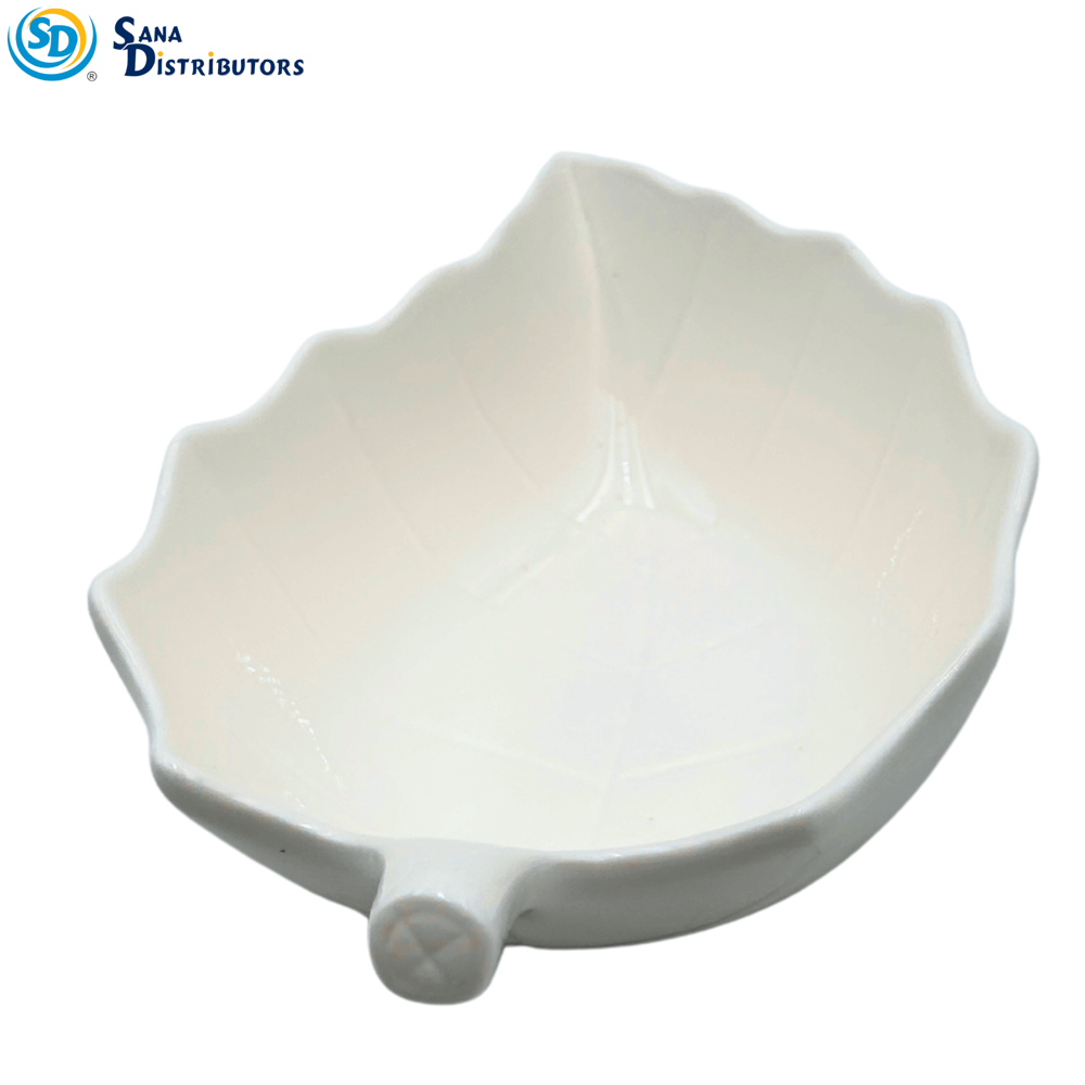 Porcelain Bowl - Leaf Shape 9" x 6.5"