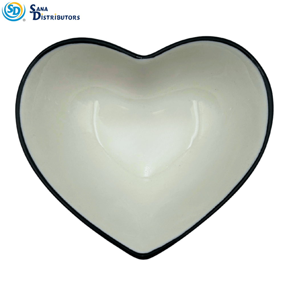Porcelain Bowl - Heart Shaped 5" x 2"