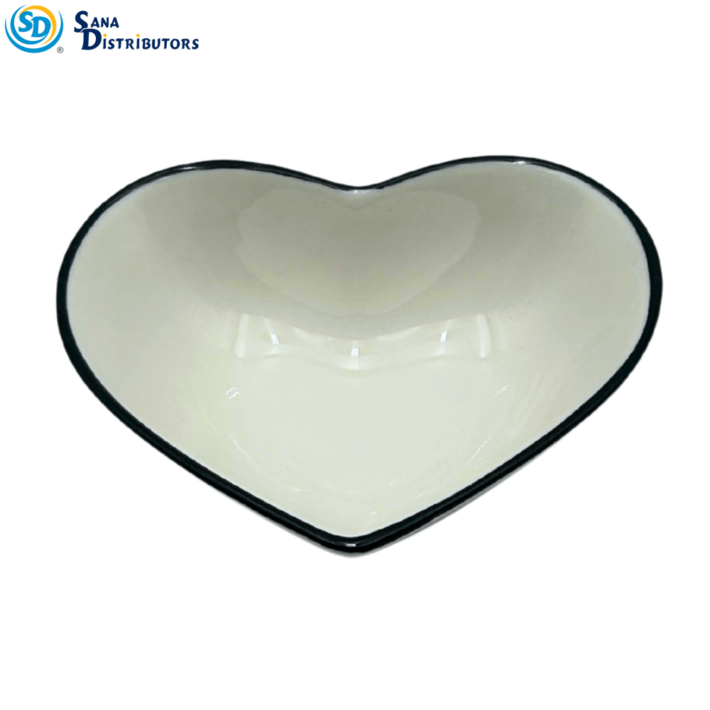 Porcelain Bowl - Heart Shaped 5" x 2"