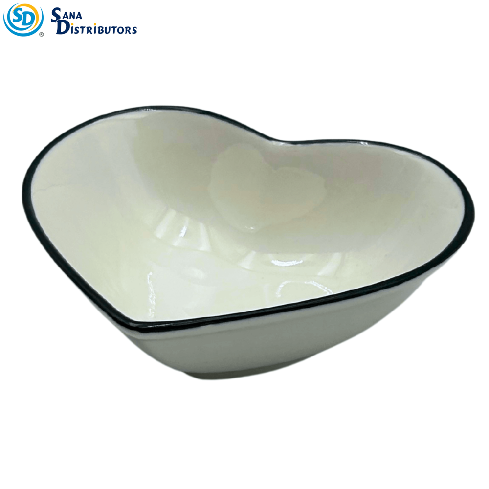 Porcelain Bowl - Heart Shaped 5" x 2"