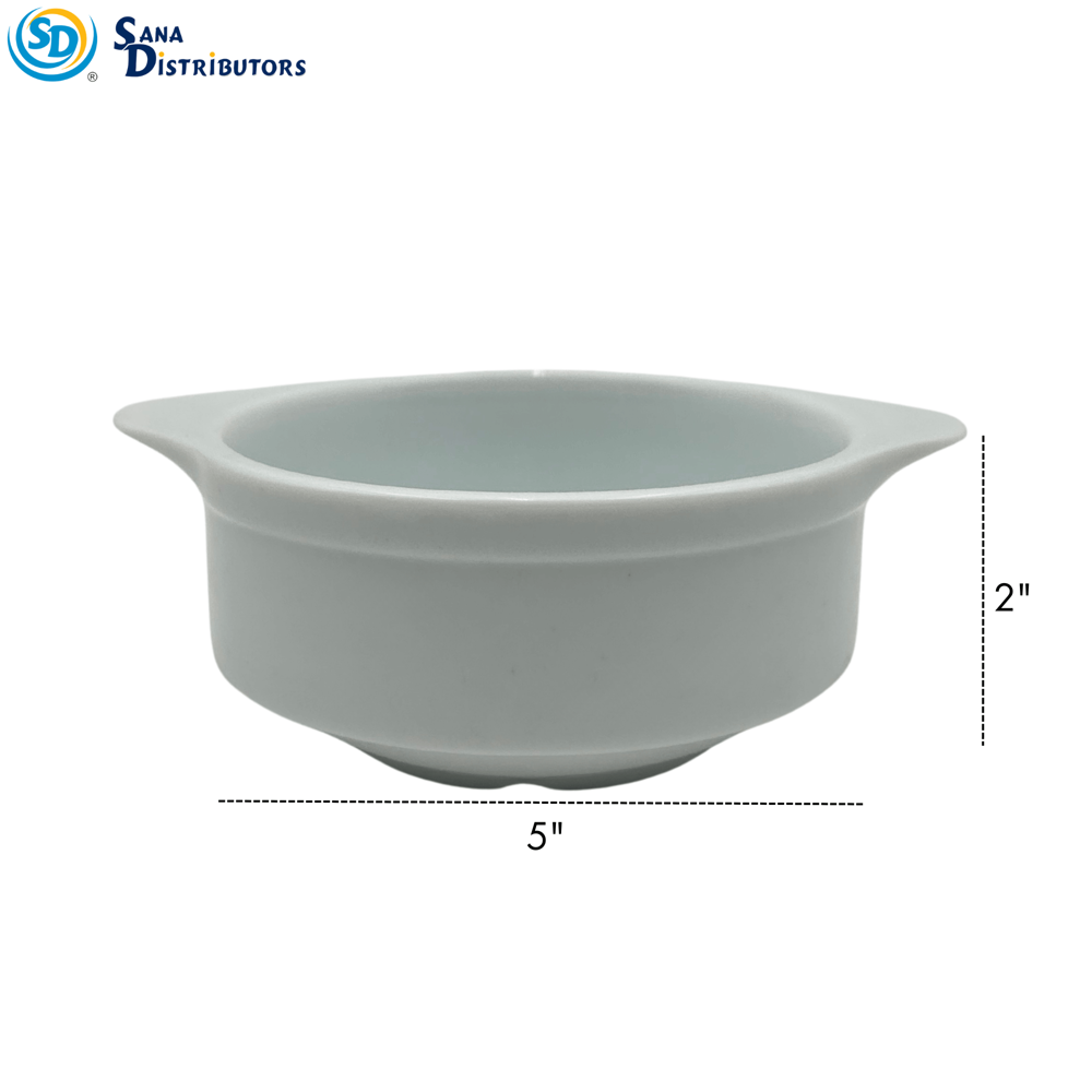 Porcelain Bowl - White 5" x 2"