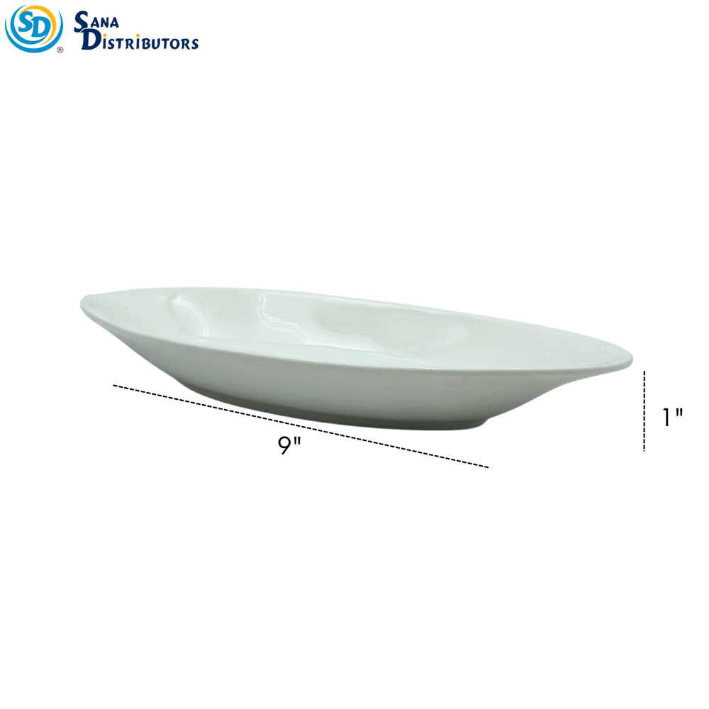 Porcelain Plate 9" x 4"