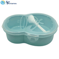 Plastic Lunch Box W/ Spoon - Assorted Colours