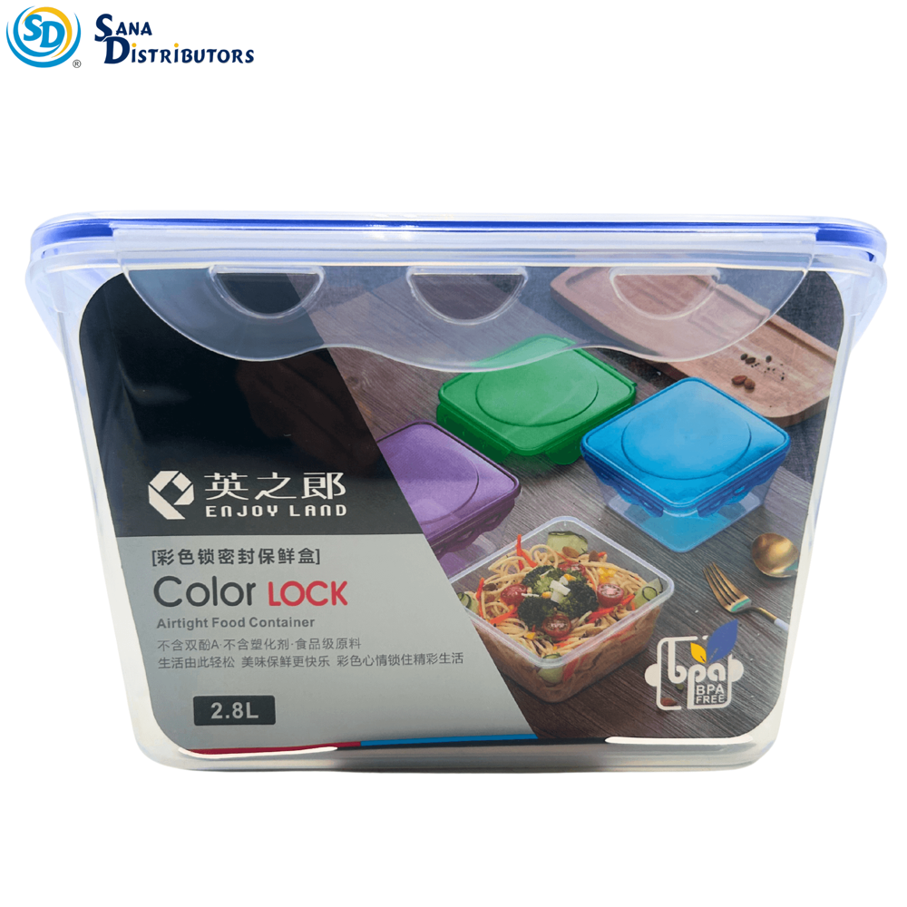 Food Container W/lock- 2.8 L