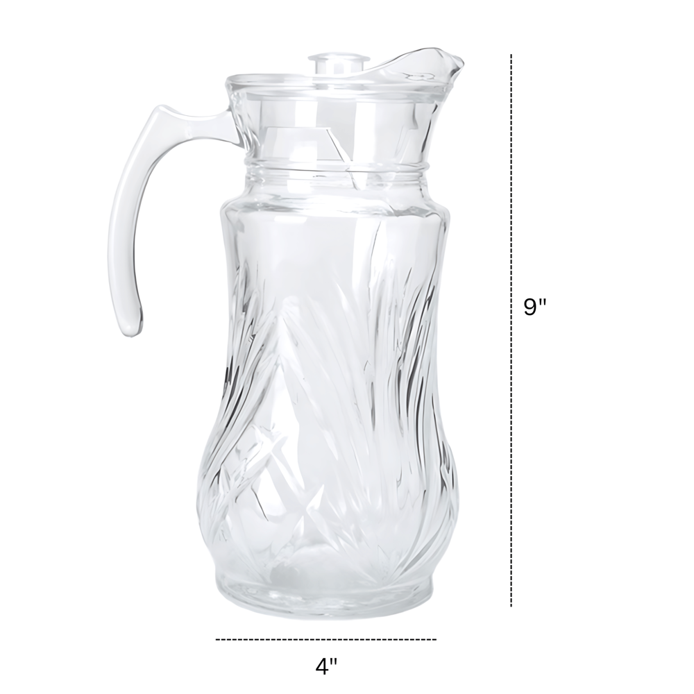 Glass Jug & Cup Set 8pcs