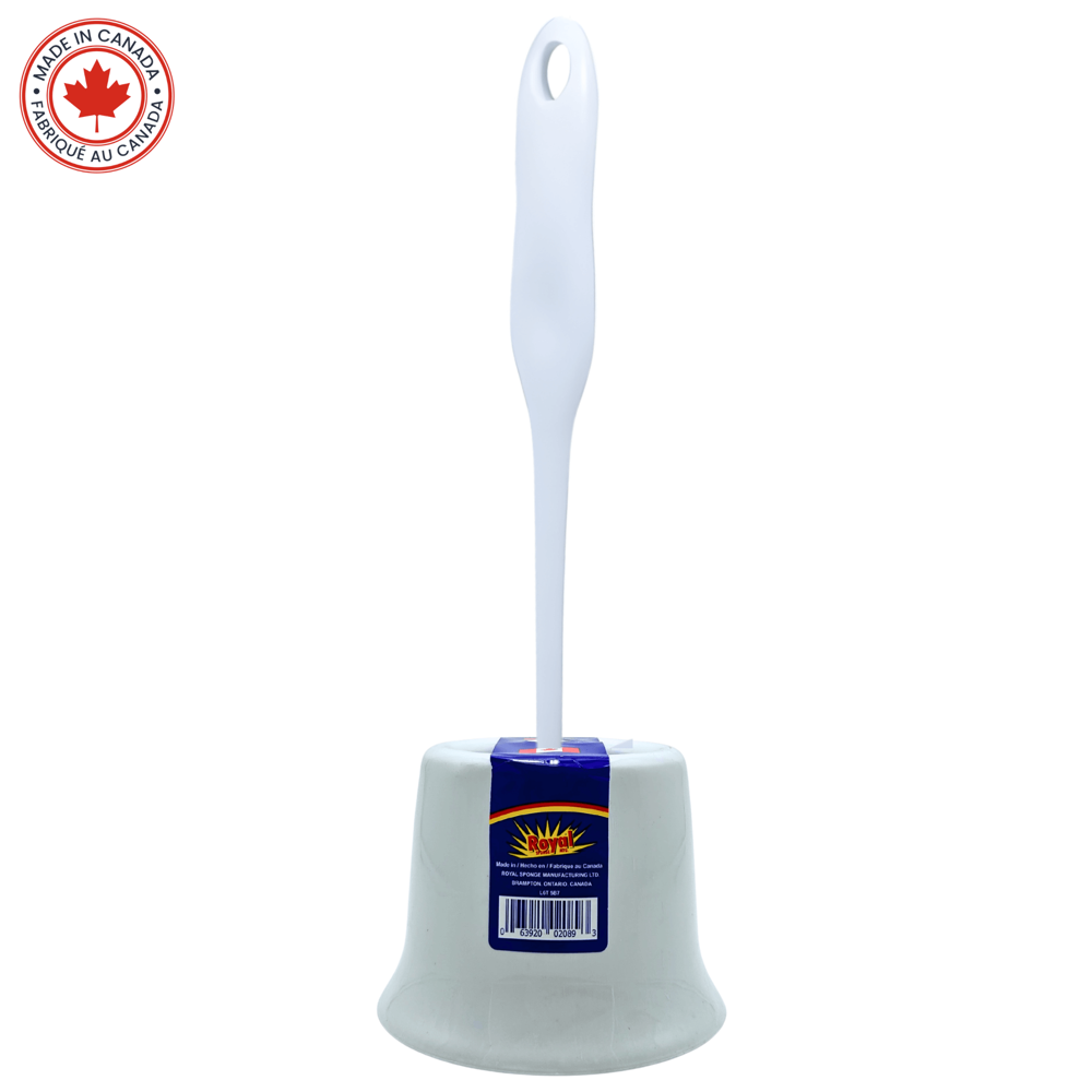 Royal Large Round Toilet Brush with Holder