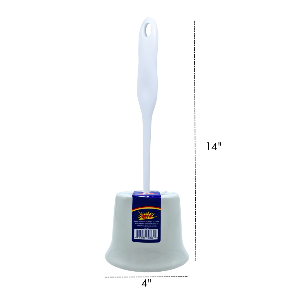 Royal Large Round Toilet Brush with Holder