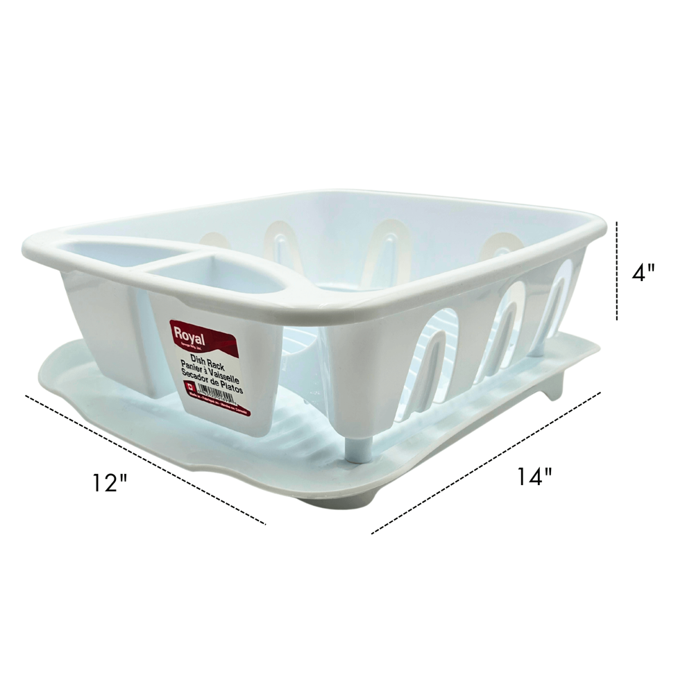 Royal Plastic Dish Rack 14” 2pc