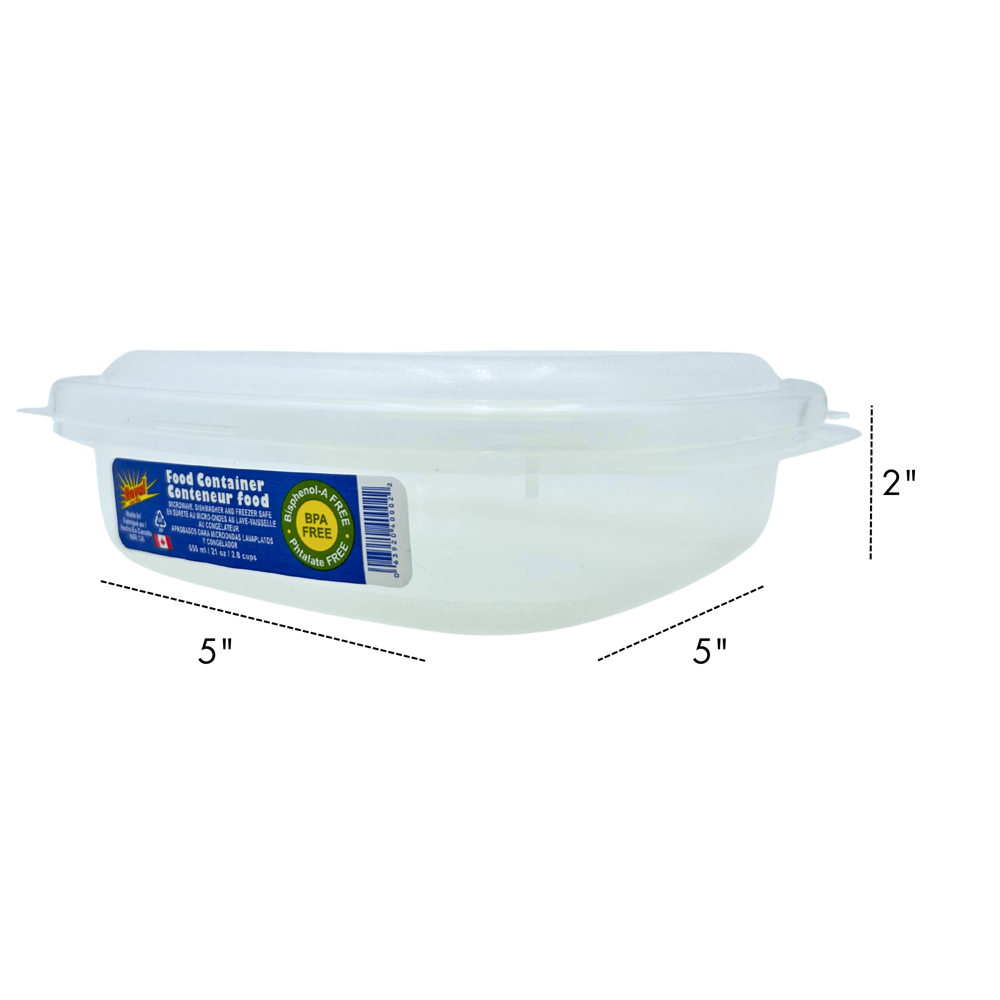 Royal Plastic Food Container Square 650 mL