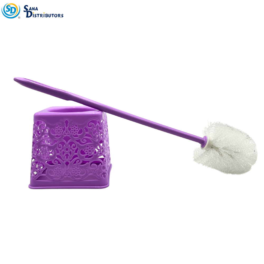 Toilet Brush W/holder 12" - Assorted Colours