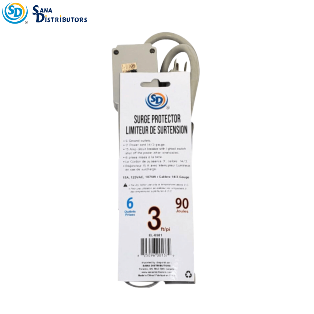 Sd Power Bar 6-outlets 3ft