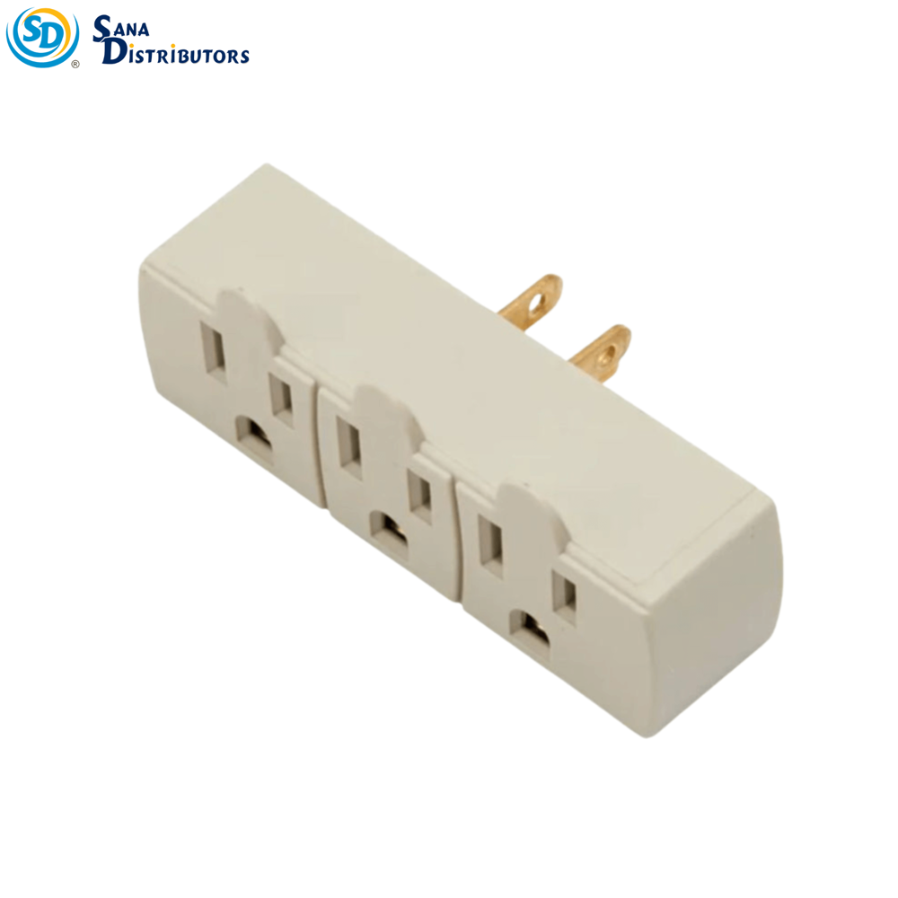 Sd Grounded Wall Tap 3 Outlet