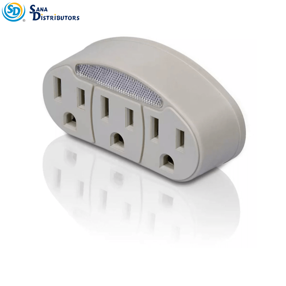 Sd Grounded Wall Tap 3 Outlet