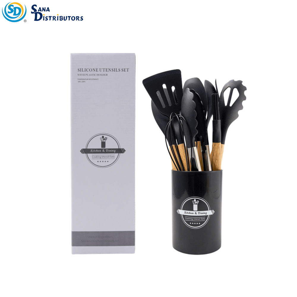 Silicone Kitchen Utensil Set 12" 12pcs