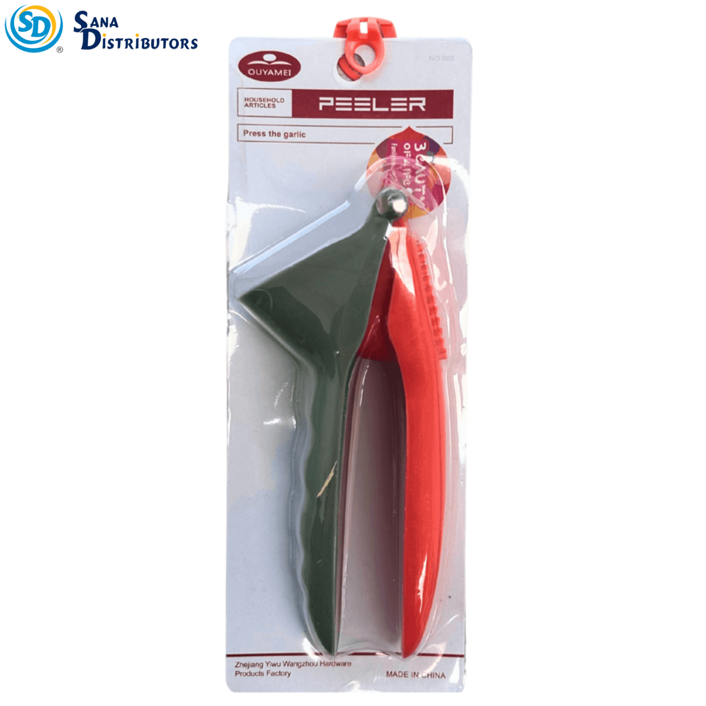 Garlic Press Crusher [6.5"] - Assorted Colours