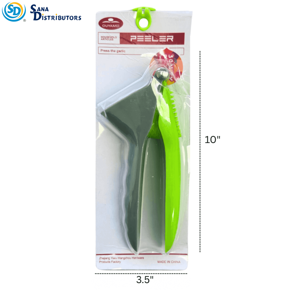 Garlic Press Crusher [6.5"] - Assorted Colours