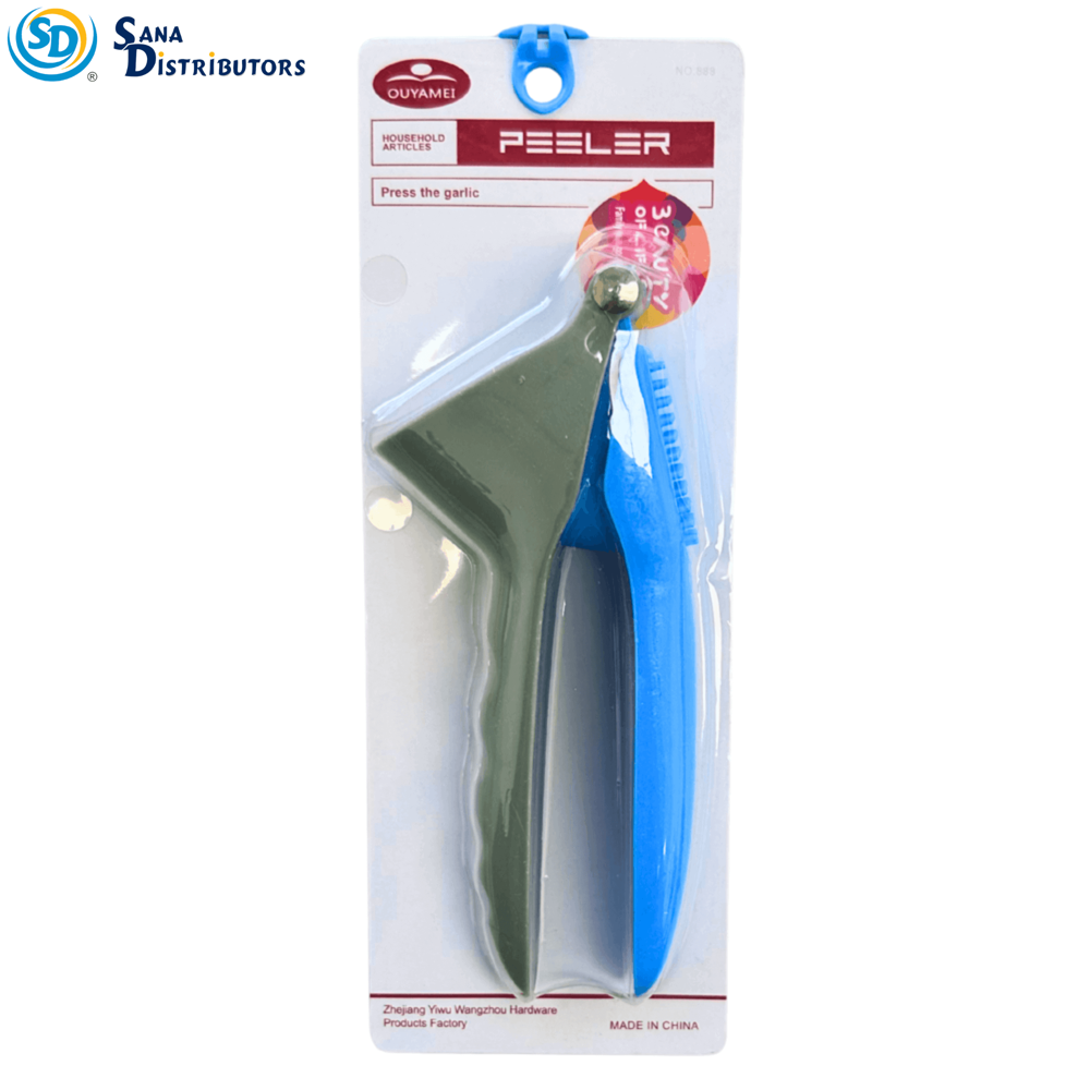 Garlic Press Crusher [6.5"] - Assorted Colours