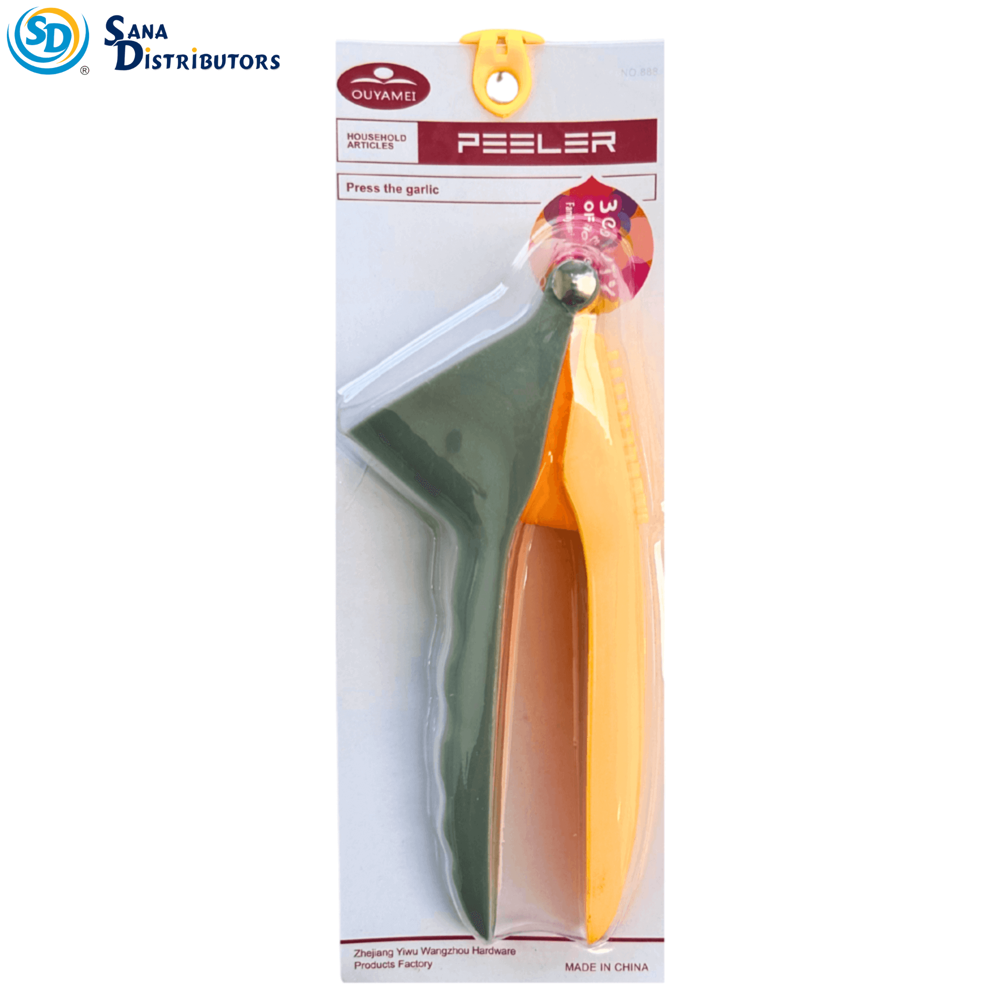 Garlic Press Crusher [6.5"] - Assorted Colours