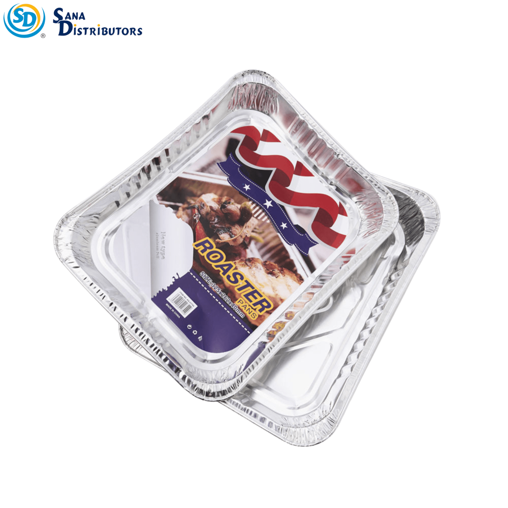 Aluminum Foil Roaster Pans 2pcs [13"" x 10.5" x 2"] ($0.62 per Pc)