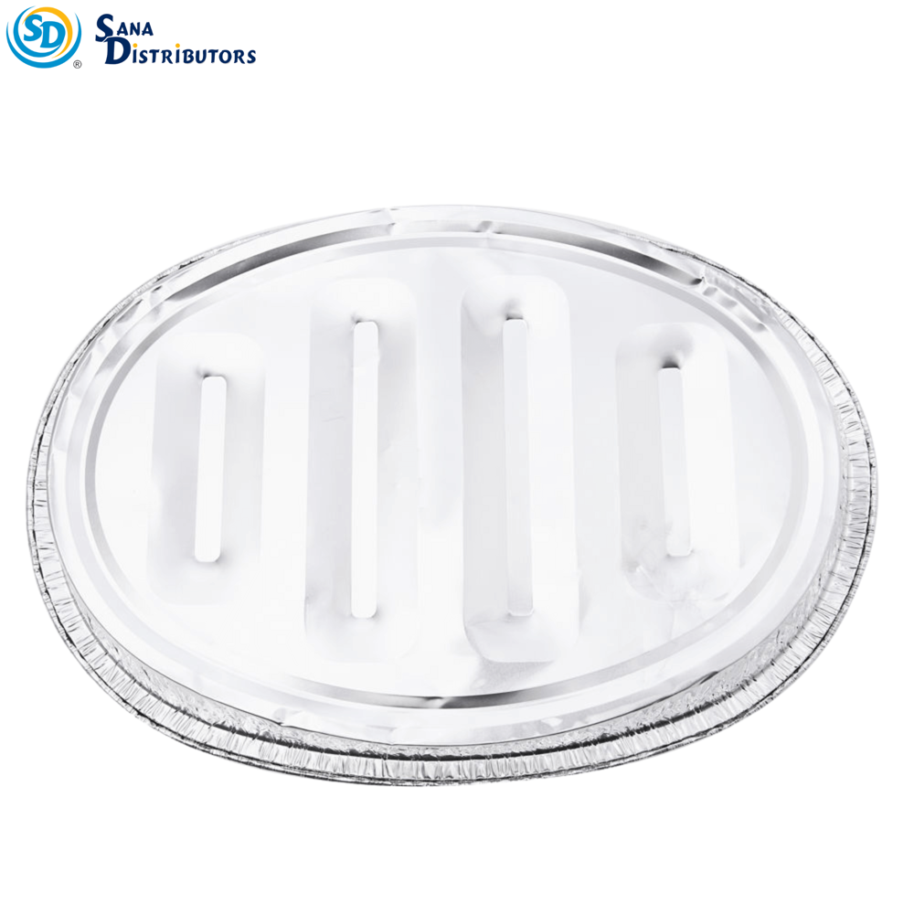 Aluminum Foil Oval Roaster Pan [18.5" x 13.5" x 3"]