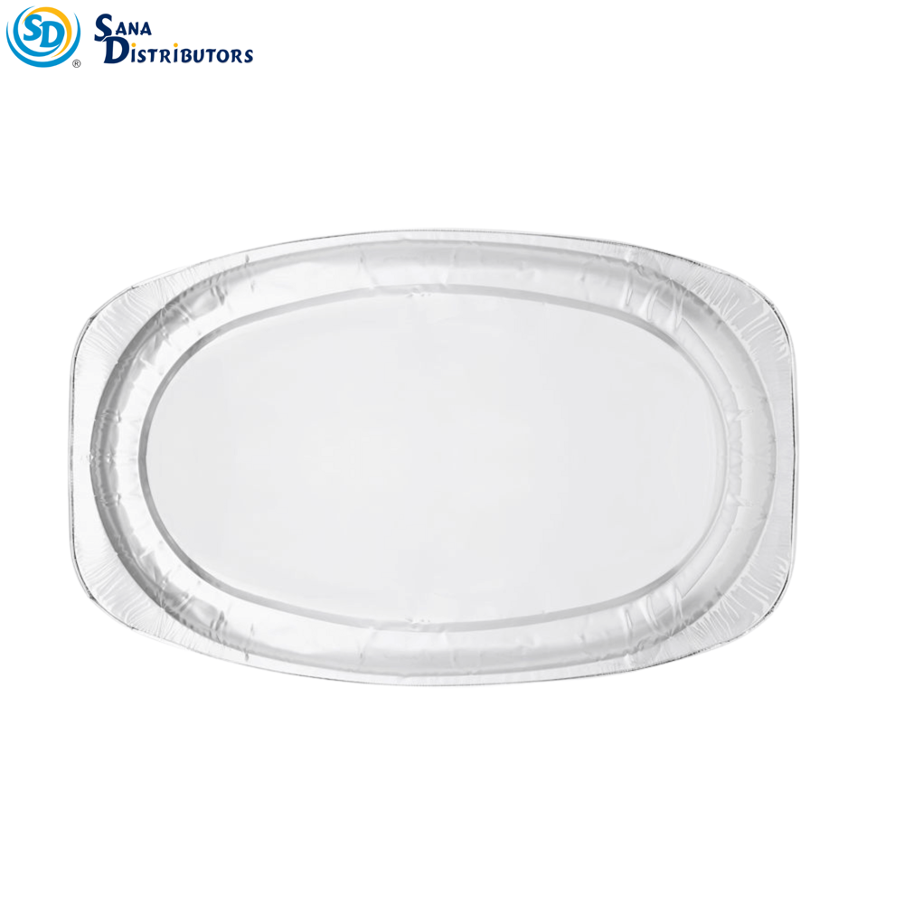 Aluminum Foil Round Tray [14" x 21.5" x 1"]