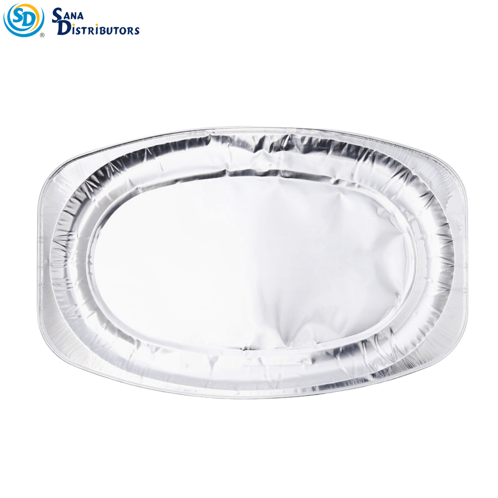 Aluminum Foil Round Tray [14" x 21.5" x 1"]