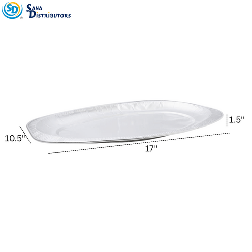 Aluminum Foil Oval Roaster Pan 2pcs [17" x 10.5" x 1.5"] ($0.99 per Pc)