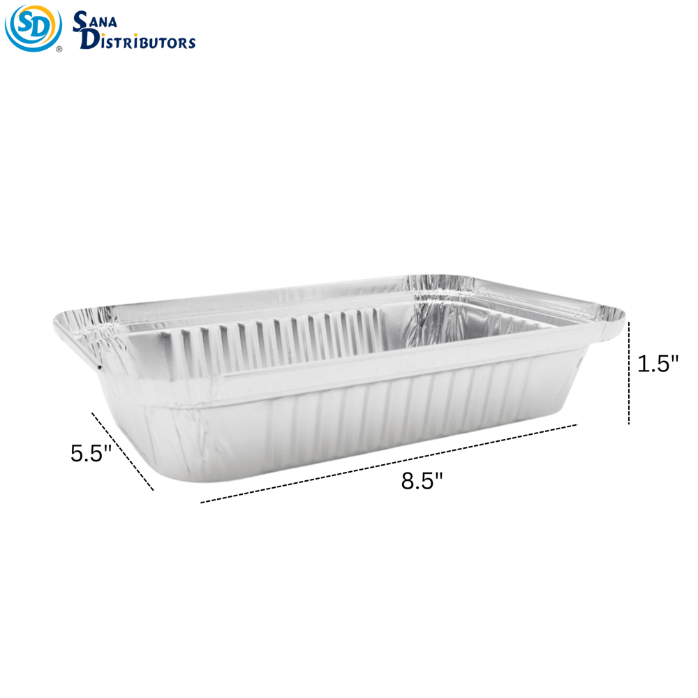 Aluminum Foil Roaster Pans 6pcs [8.39" x 5.63" x 1.69"] ($0.33 per Pc)